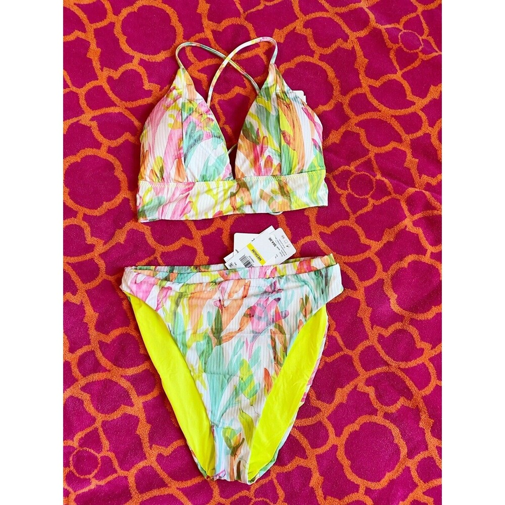 Becca High Waisted Bikini M Bottoms L Top